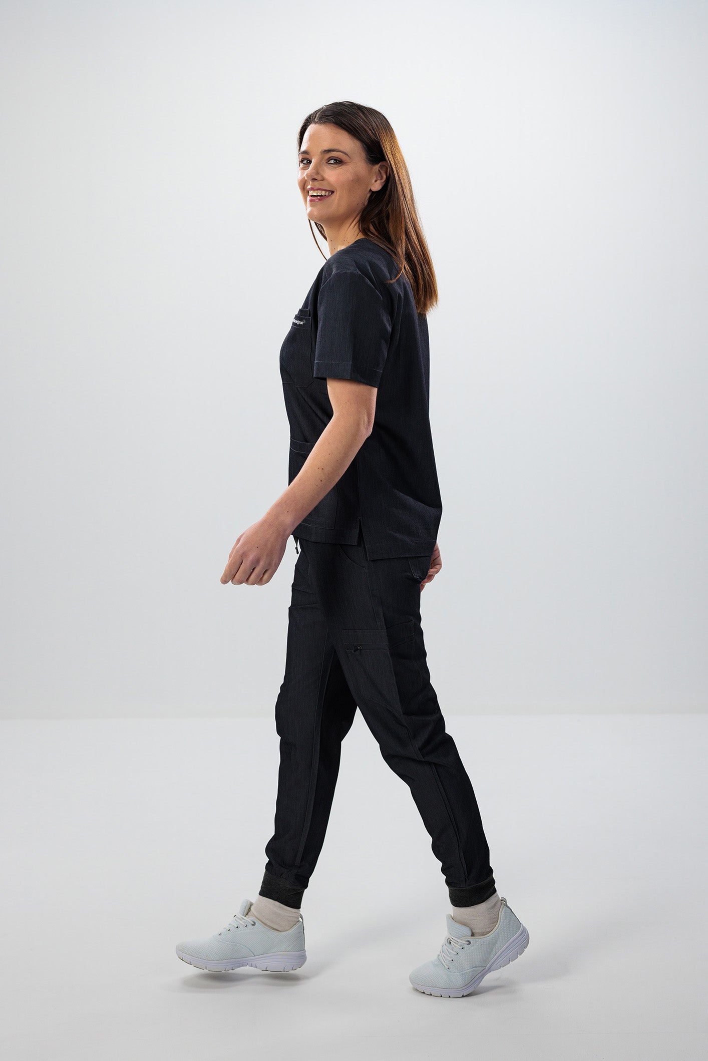 Female scrub bottoms black