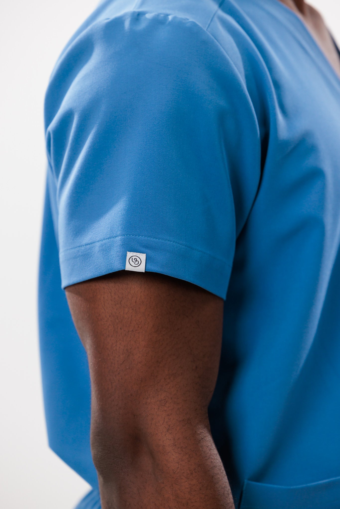 Male scrub top blue